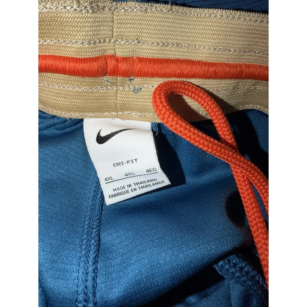 Nike Dri Fit Shorts Mens 4XL Baggy Blue Drawstring Pockets